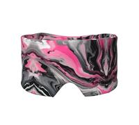 Pink Abstract Marble Gray Artistic Print Sleep Eye and Ear Muffs Mask - Adjustable Yoga Travel Headband, Keep Warm Shading Comfortable Aid
