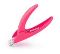 Pink Acrylic Fake Nail Clippers, Stainless Steel Trimmer Manicure Sharp Blade Clipper Tools for Salon Home Nail Art Beauty Design Crystal Nails DIY,Professional Nail Clippers