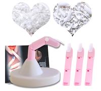 Pink Adjustable Practice Hand for Acrylic Nails - 3 Pcs Practice Fingers with 200 Pcs Nail Tips (White/Transparent) - Professional Nail Art Model for Manicure and Nail Design