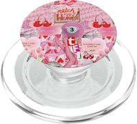 Pink Aesthetic Billiard Ball Bows And Cherry Collage Art PopSockets PopGrip for MagSafe