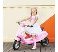 AIYAPLAY Kids Electric Motorbike, 24V Battery Powered Ride on Motorcycle with Manual Throttle, Brakes and LED Lights for Ages 8-12 Years Old Boys and Girls, Pink