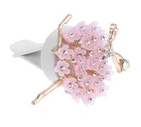 Pink Alloy Car Aromatherapy Clip, Vent Freshener Ballerina Girl | Chic Decorative Shape, Non-scratch Hold for Air Vent Slats, Deodorizing Cabin Use for Cars