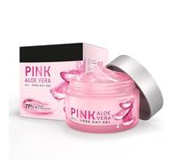 Pink Aloe Vera Oil-Free Day Gel | 1.5% Hyaluronic Acid | Non-sticky, Lightweight, and Absorbent | Calming, Nourishing, and Acne Management | Alcohol-Free & Paraben-Free | 50g (Pack Of 1)