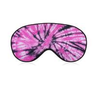 Pink and Black Colorful Tie Dye Sleep Eye Mask Blocks Light Cover Eyeshade for Men Women
