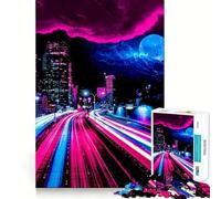 Pink And Blue 1000 Piece Jigsaw Puzzle for Adults Smart Reason Toy Home Enjoy Sharp Edge Santa Wish Item (50x75cm)