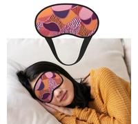 Pink and Orange Pattern Sleep Mask for Women Men Blackout Eye Masks for Sleeping Blindfold Sleep Mask Side Sleeper Eye Cover for Meditation Light Blocking Travel Essentials