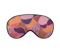 Pink and Orange Pattern Sleeping Mask, Light Blocking Eye Mask, Comfortable and Soft, Eye Cover with Elastic Band, Suitable for Men and Women, Suitable for Travel/Sleeping