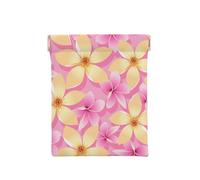 Pink and Orange Tropical Flowers, Squeeze Top Wallet Women Storage Bag Small Coin Purse Change Pouch