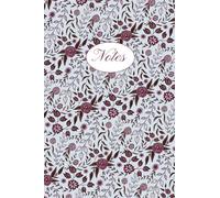 Pink and Pale Blue Floral Journal Small Notebook Lined Pages 4" x 6"