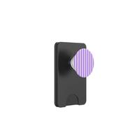 Pink and Purple Vertical Stripe Geometric Design Minimal PopSockets PopWallet for MagSafe