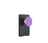 Pink and Purple Vertical Stripe Geometric Design Minimal PopSockets PopWallet for MagSafe