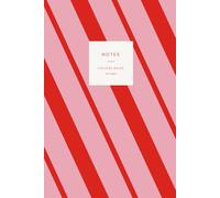 Pink and Red Candy Cane Striped College Ruled Notebook | Soft Cover 100 Pages 6"x9"