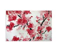 Pink And Red Cherry Blossom Poster Canvas Poster for Bedroom Decor Gift