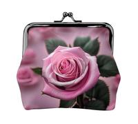 pink and rose coin purse for women,small womens wallet,small makeup bag for purse,ultra-thin retro change wallet, Black, One Size, Art Deco