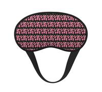Pink and Tulips Print Print Soft Comfortable Eye Mask for Sleeping Light Blocking Nap Travel Camping Night Rest