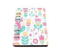Pink And Turquoise Fox Notebook A5, Pu Leather A5 Notebooks, Lined Paper Meeting Notebook 180Pages/90Sheets, Jotter for Women, Exercise Books for Meeting, Office Paper Products Women Man