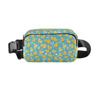 Pink and White Color Flamingo Illustration Mini Fanny Waist Pack with Adjustable Strap for Travel Vacation Running, Cute Yellow Rubber Ducks Ducklings Soap, One Size