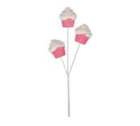 Pink And White Glitter Cupcake Spray Pack Of 3