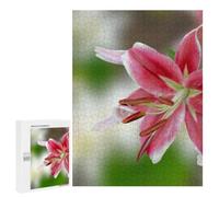 Pink And White Lily Close-Up, 500 PCS Challenging Puzzle for Adults, Winter Gift, for Screen-Free Relaxation at Home