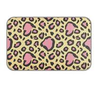 Pink and Yellow Leopard Print Summer cooling mat for dogs for outside Self Cooling beds for outdoor for chihuahua indoors mantas frías para perros M