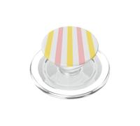 Pink and Yellow Stripes, Wide Vertical Striped Modern Design PopSockets PopGrip for MagSafe