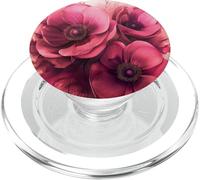 Pink Anemone Flowers PopSockets PopGrip for MagSafe