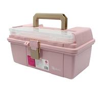 Pink Art and Craft Supply Storage Tool Box