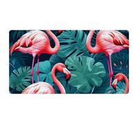 Pink Art Flamingo-1231 Cushioned Kitchen Runner Rug Mat Stain Resistant, Easy Wipe Clean for House Sink Office,15.7"x29.5"in