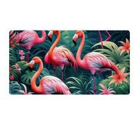 Pink Art Flamingo-1241 Kitchen Mat,Cushioned Waterproof Kitchen Rug, Non Slip Comfort Kitchen Rug for Kitchen Decor Sink Office,15.7"x29.5"in