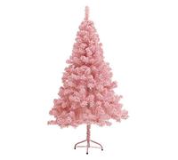 pink artificial christmas tree - pvc, artificial snow, flocking tree, cedar, automatic christmas tree, flame retardant, classic realistic natural branches atmosphere
