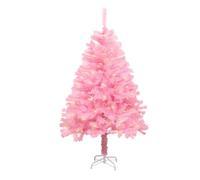 Pink Artificial Christmas Tree, PVC Material, For Shopping Mall Window Decoration(1.2m/4ft-flat)