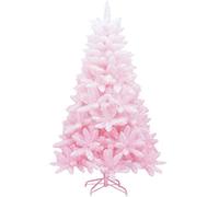 pink artificial xmas pine tree unlit,diy hinged branches christmas trees with metal stand,party home seasonal decor xmas tree the new