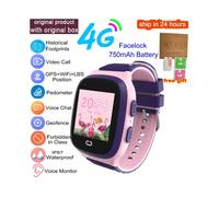(pink, Asia Version) Kids Smart Watch 4G GPS Wifi Video Call SOS Tracker IP67 Waterproof Children's
