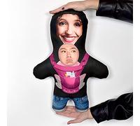 Pink Baby Carrier - Two Faces Doll | Personalised Teddy | Novelty Gift of The Year Finalist | Approx 33cm x 46cm The Original Mini Me Doll | Made in GB