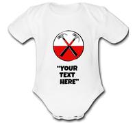 PINK Baby Grow Customisable Personalised Unique Baby Vest Babygrow Boys Girls Unisex Cute Top Bodysuit Custom text FLOYD
