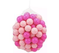 (Pink / Baby Pink, 100 PC) Soft Plastic Mini Play Balls for babies and toddlers