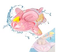 Pink Baby Swimming Float for Girls 1-3 Years,Inflatable Baby Float Baby Swimming Ring,Baby Pool Float with Seat & Water Gun,Inflatable Swim Ring Pool Toys for Babies Toddlers Infant Kids 6-36 Months