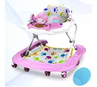 Pink Baby Walker Bouncer First Steps Push Along Activity Music Ride On Car Melody UK VOGREX Pink 1 Pack