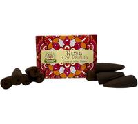 Pink Backflow Cones with Vanilla Namaste India - 10 Incense Cones blackflow - HOSTENATURA