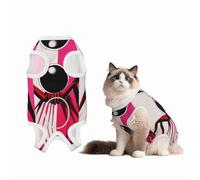 Pink Background Spider Custom Patterned Surgery Suit for Dogs Cat- Post-Surgery Recovery, Wound Care, and Anxiety Relief - Soft Cotton Dog Pajamas with Full Belly Coverage X-Large