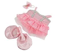 Pink Ballerina Outfit Teddy Bear Clothes Fits Most 8 inch to 10 inch Build-a-bear and Make Your Own Stuffed Animals