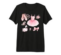 Pink Ballet Princess Tutu Pointe Shoes Swan Ballet Dancer Premium T-Shirt