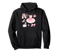 Pink Ballet Princess Tutu Pointe Shoes Swan Ballet Dancer Pullover Hoodie