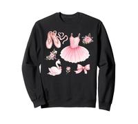 Pink Ballet Princess Tutu Pointe Shoes Swan Ballet Dancer Sweatshirt