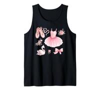 Pink Ballet Princess Tutu Pointe Shoes Swan Ballet Dancer Tank Top