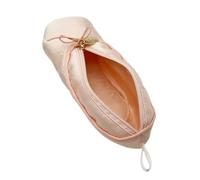Pink Ballet Shoe Student Pencil Bag Multifunctional Cosmetic Organizer Satins Material Perfect For School Office Travel Creative Makeup Bag
