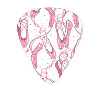 Pink Ballet Shoes Guitar Pick 12 Pieces Guitar Accessories Guitar Pickup Suitable For Guitar Yukriri And Other