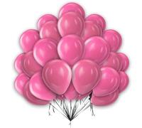 Pink Balloons 50 Pack 5 Inch Romantic Balloons for Pink BIrthday Decorations Valentines Day Wedding Party Anniversary Engagement Decoration
