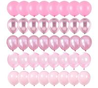 Pink Balloons Set, 60 Packs 12 Inch Different Shades Metallic Pink Pearl Pink Macaron Pink Light Pink Balloons for Girl Women Birthday, Wedding, Baby Shower, Princess Party Decorations