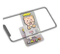 (pink bear) Cute Phone Holder for Desk,Adjustable Desktop Phone Holder - Cute Space-Saving Phone Mount, Smartphone Holder for Making Video Calls, Watching Videos